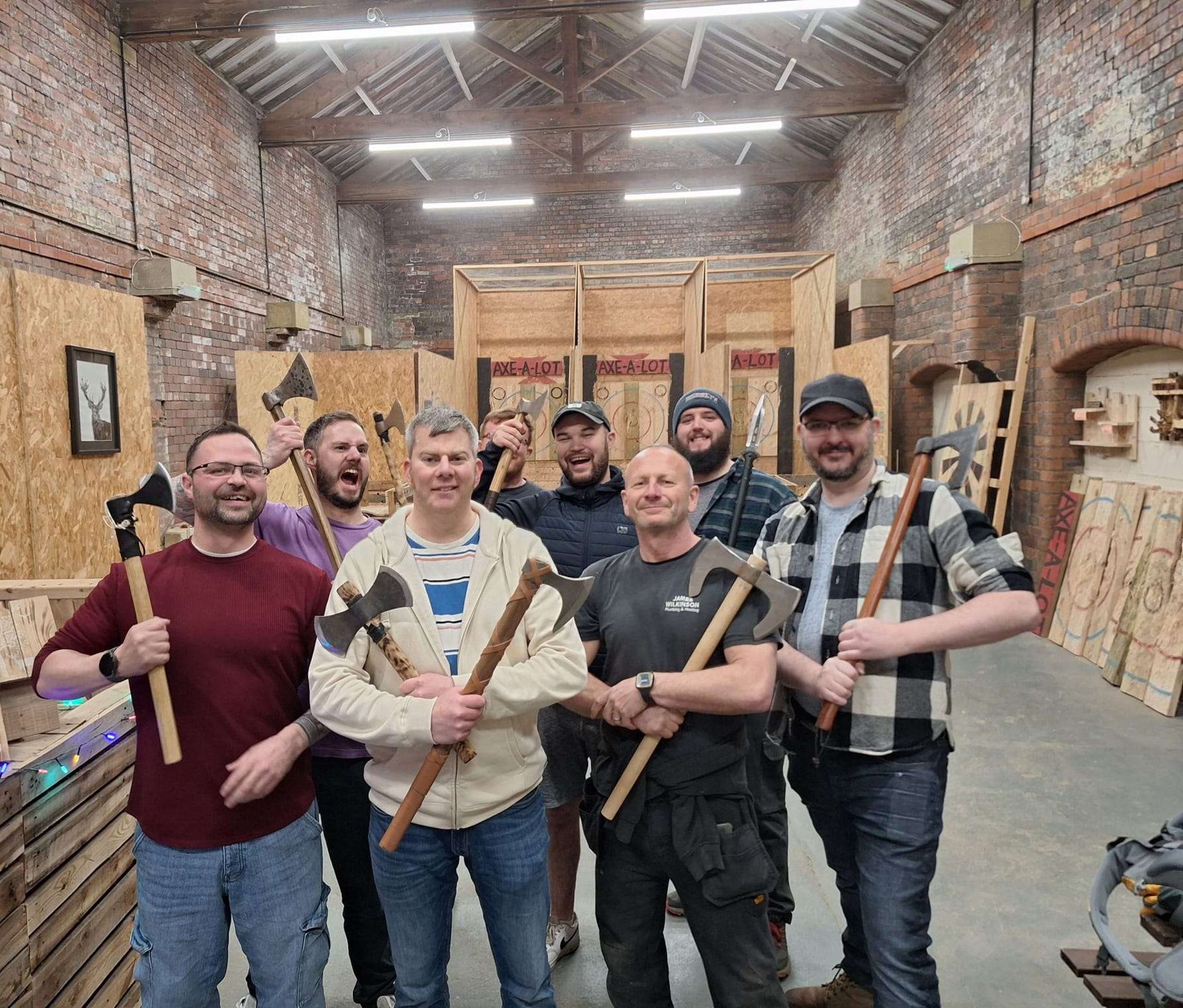 Halifax Round Table members axe throwing
