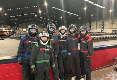Halifax Round Table members go-karting